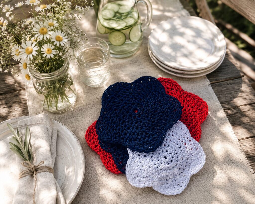Patriotic Crochet Star Pattern 