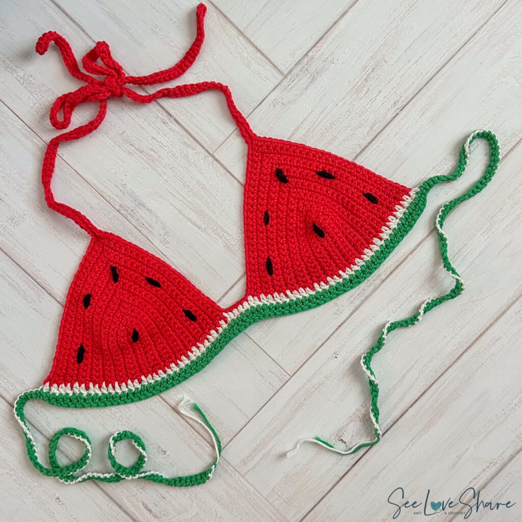 crochet watermelon bikini