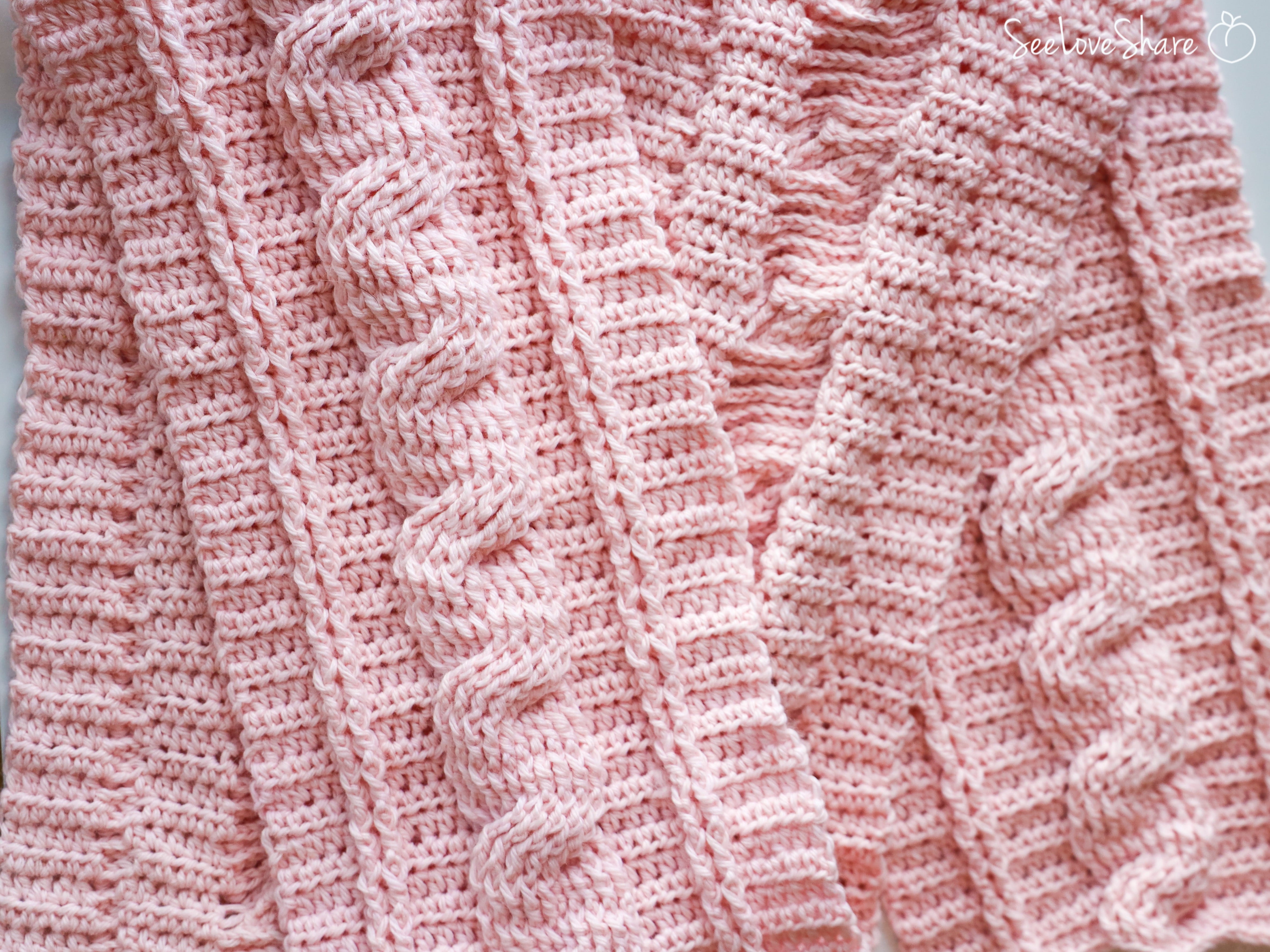 Crochet Cable Stitch Shawl Pattern - Make It Crochet