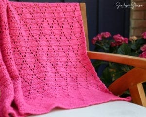 Petunia Lace Crochet Throw