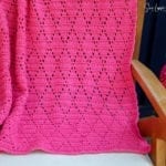 Petunia Lace Diamond Baby Blanket