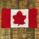 Crochet Canadian Flag