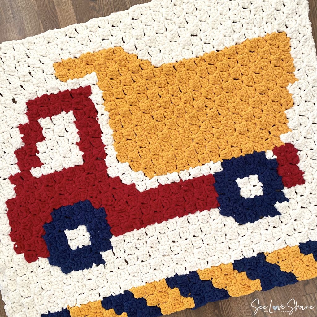 Dump Truck Crochet Play Mat