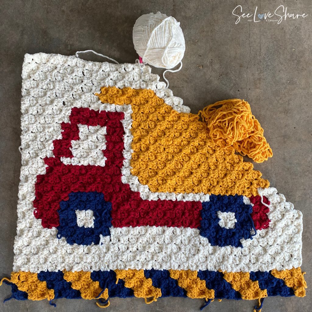 Dump Truck Crochet Play Mat