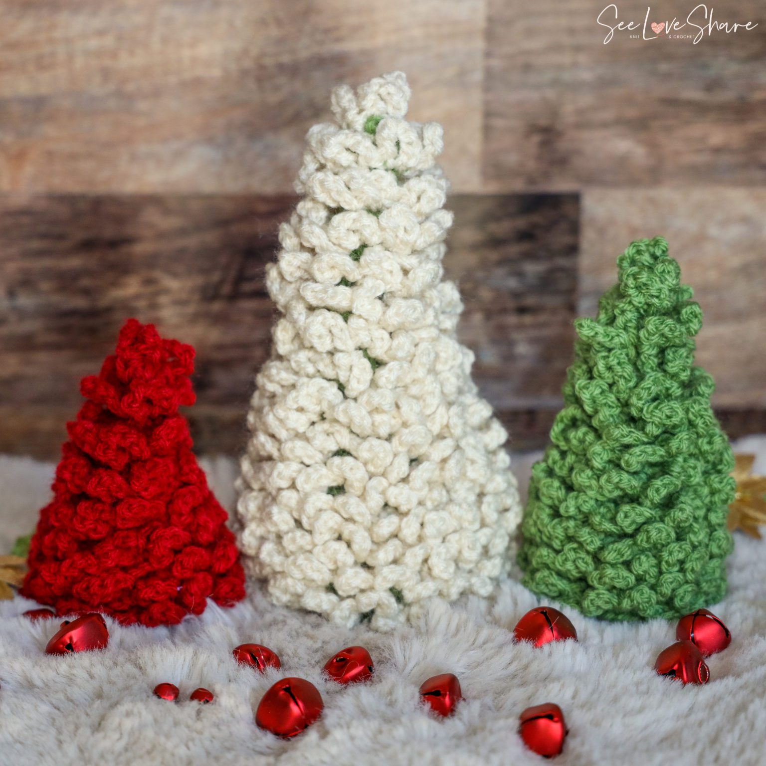 Adjustable Douglas Fir Christmas Trees Crochet Pattern - Seeloveshare