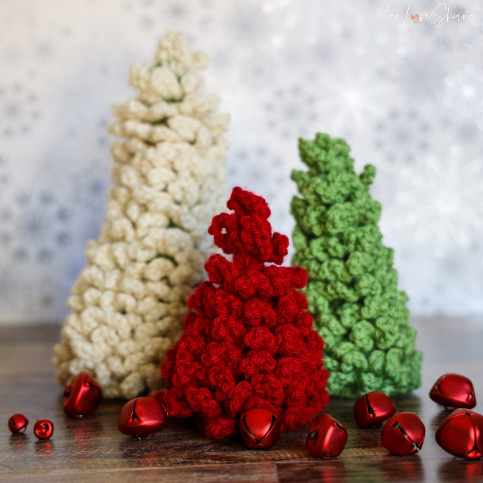 Adjustable Douglas Fir Christmas Trees crochet pattern SeeLoveShare