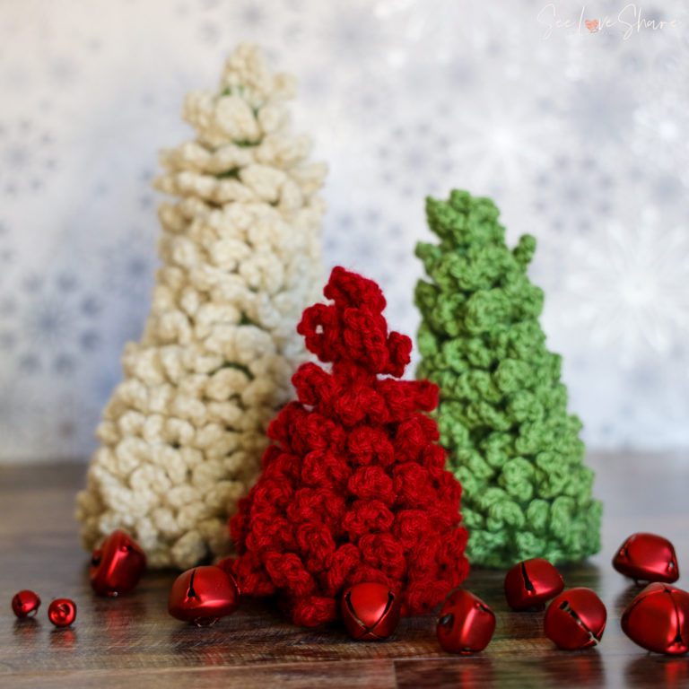 Adjustable Douglas fir crochet Christmas tree