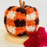 Gingham Plaid Crochet Pumpkin