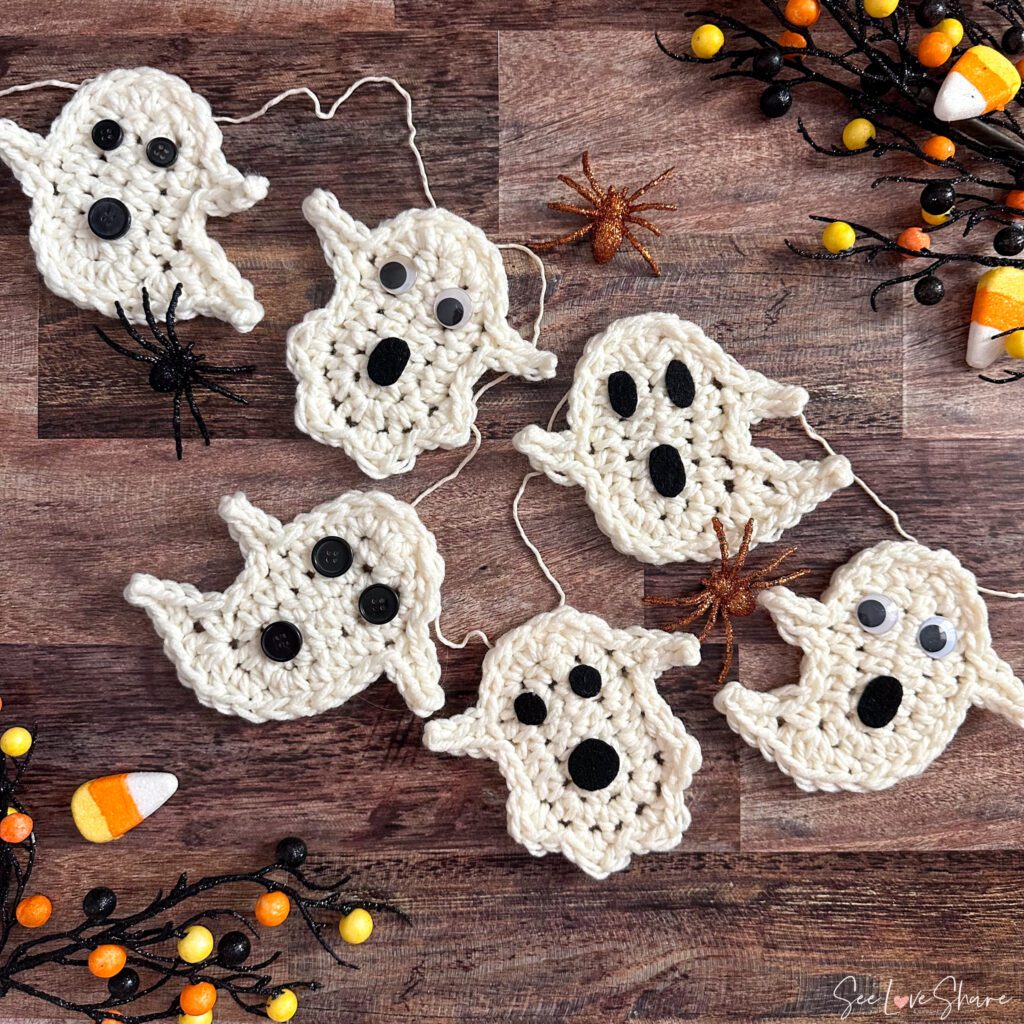 Crochet Ghost Garland