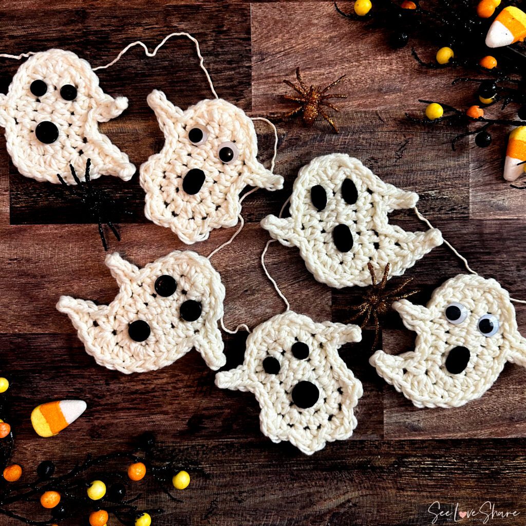 Crochet Ghost Garland