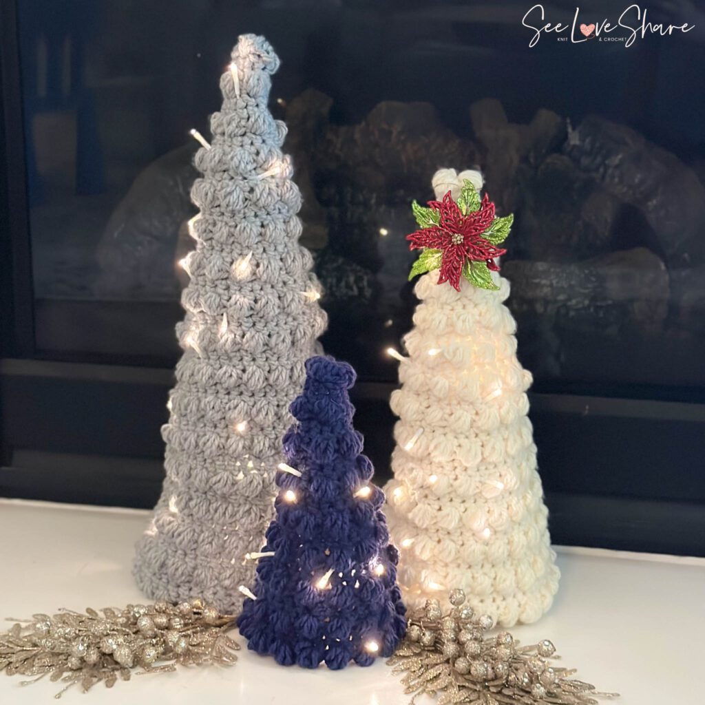 Standing Christmas Trees Crochet Pattern