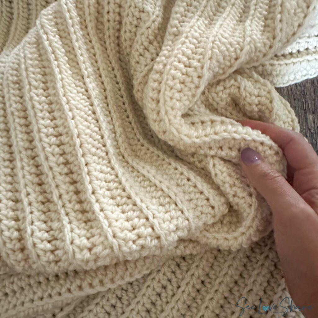 chunky crochet blanket pattern, fast crochet throw, quick crochet blanket