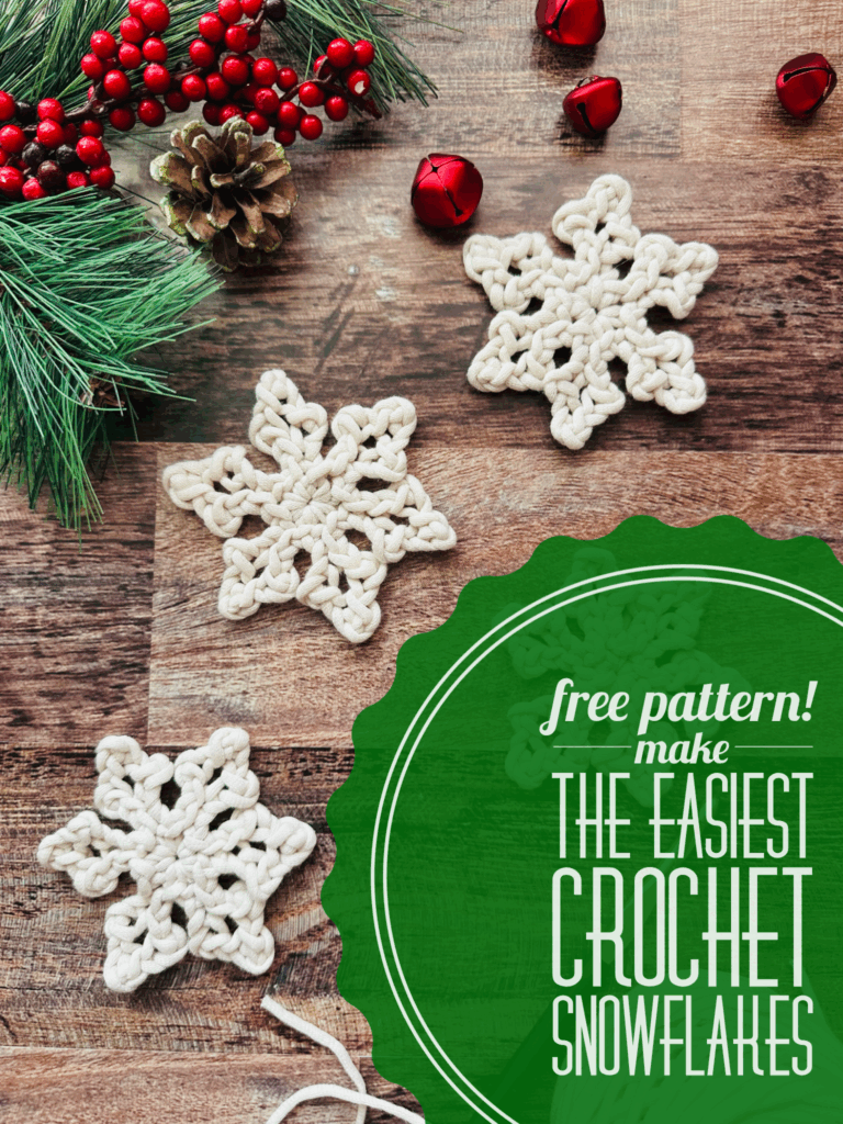 The Easiest Crochet Snowflake You’ll Ever Make (Free Pattern!)
