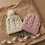 Chunky cable knit beanie