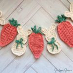 Easy Crochet Easter Bunny and Carrot Garland