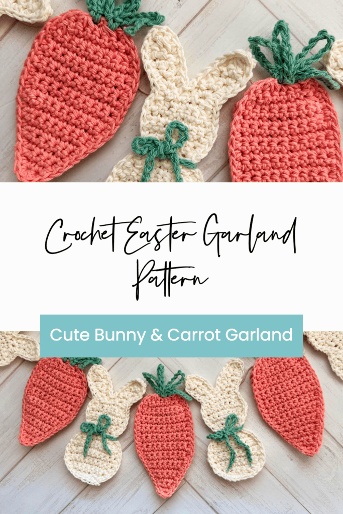 crochet bunny carrot garland pattern