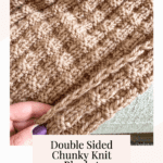 Double Sided Chunky Knit Blanket