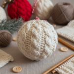 Cable Knit Christmas Ornament
