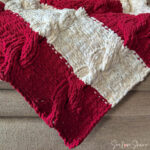 Cable Knit Christmas Throw