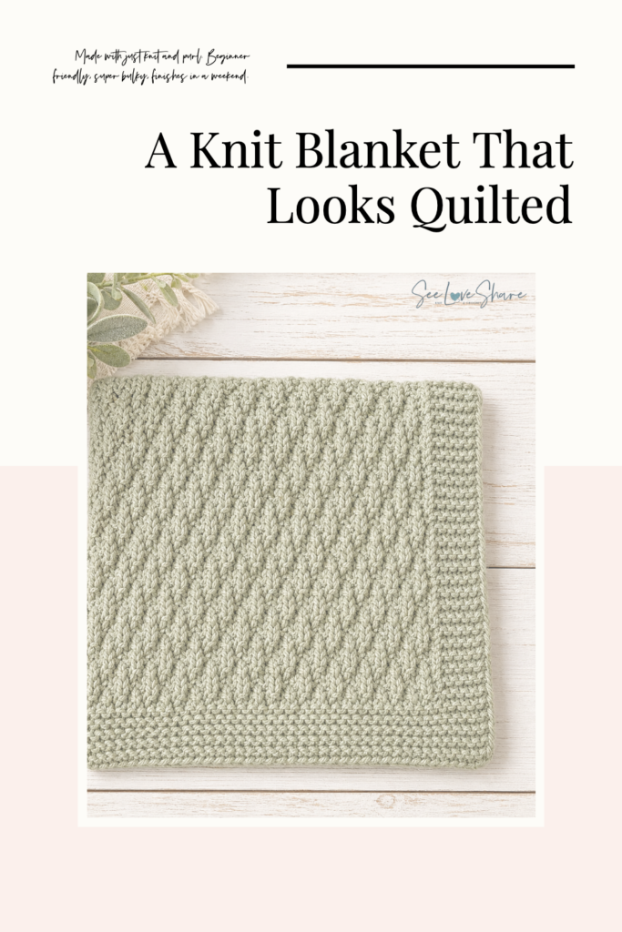 seersucker stitch knit throw