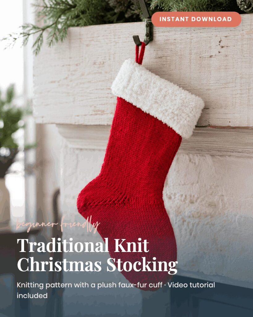 knit Christmas stocking pattern