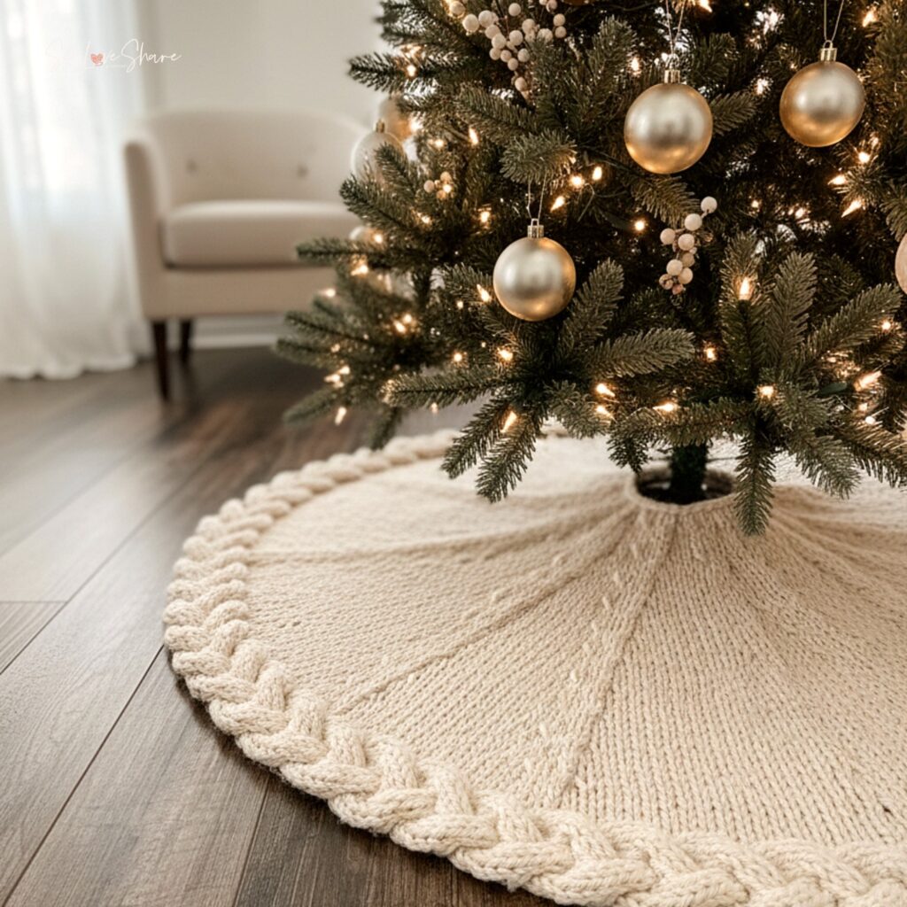 knit tree skirt pattern