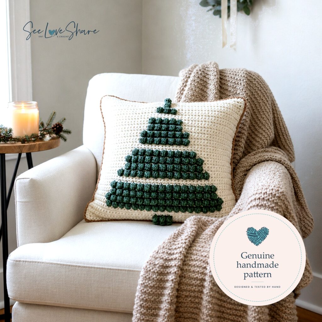 Crochet Christmas Tree Pillow Pattern