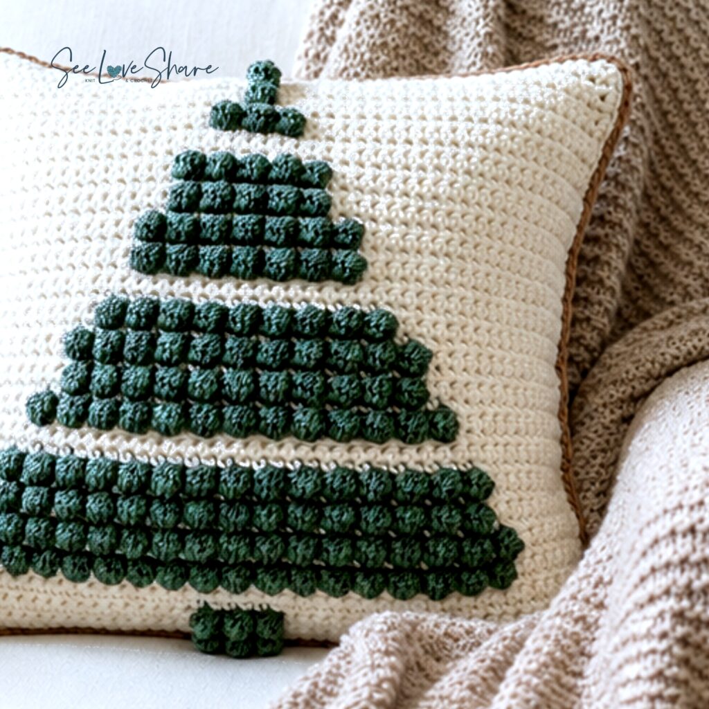 Crochet Christmas Tree Pillow Pattern