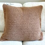 Crochet Reindeer Bobble Stitch Pillow