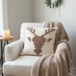 crochet reindeer pillow pattern